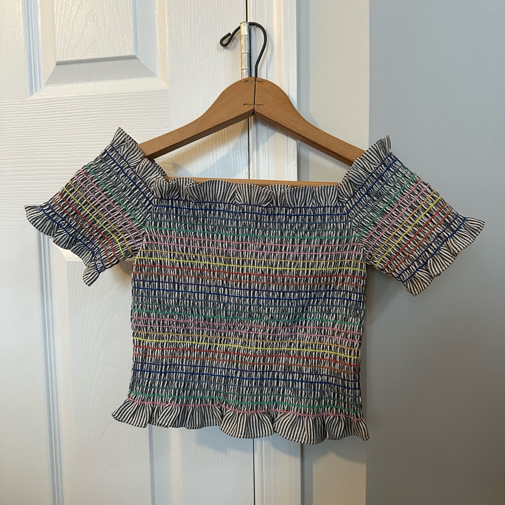 Off shoulder crop top, size small